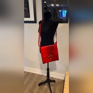 NWOT Red Leather Crossbody